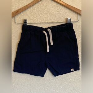 Boys Me & Henry Navy Dark Blue Cotton Twill Drawstring Shorts Size 6 7